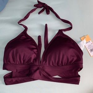 NWT Kona Sol Halter Bikini Top